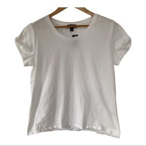 Lord & taylor knit sleeve short sleeve cotton tee shirt size large nwt